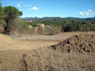Finca d'Olius on havien començat els treballs