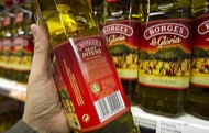 Ampolla d'oli etiquetada només en català