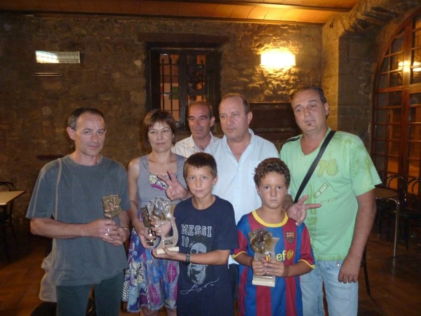 28 de Agost de 2010 Fotos Campions i Finalistes del 30e Campionat de Botifarra Festa Major 2010 Cafe La Toranesa  Torà -  lopere