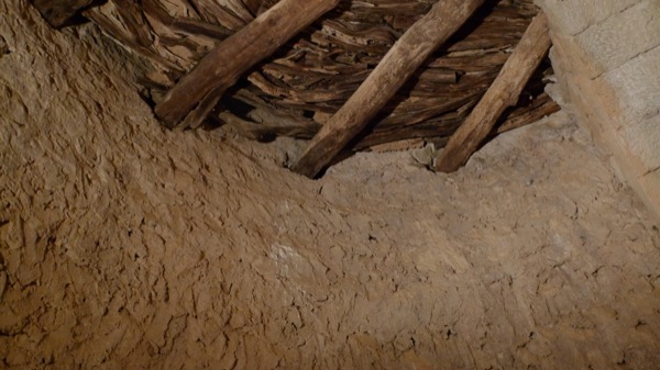 5 de Abril de 2010 Rebossat mur interior torre, i sostre romànic  Vallferosa -  Xavier Sunyer