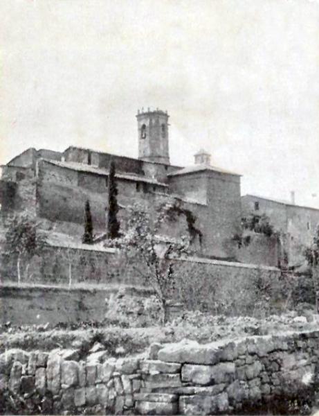 5 de Febrer de 1920 Postal antiga de la part del castell  Torà - 