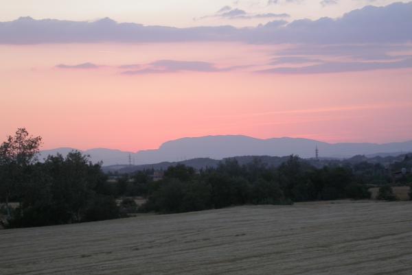 24 de Juny de 2012 Vista del Montsec al capvespre  Torà -  Ramon Sunyer