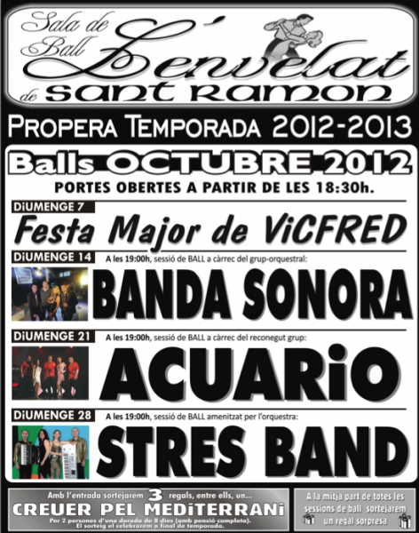 cartell Balls octubre 2012 - Sant Ramon