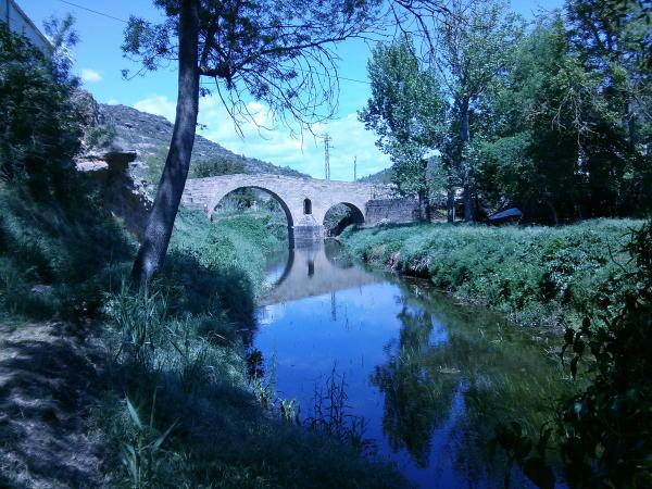 5 de Maig de 2013 El pont de les Marites, el més gran de la vall del Llobregós  Torà -  Ramon Sunyer