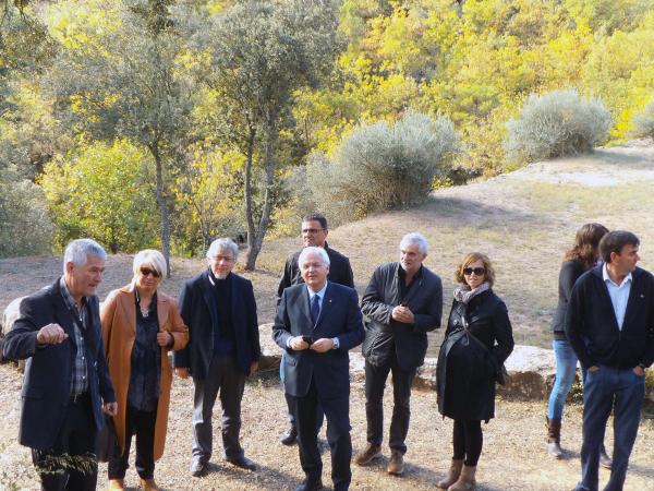 Visita del conseller de cultura Ferran Mascarrell a la torre