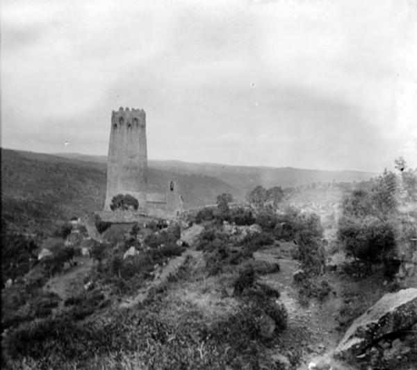 19 de Setembre de 1912 La torre i el poble de Vallferosa des dels afores  Vallferosa -  Cèsar August Torras