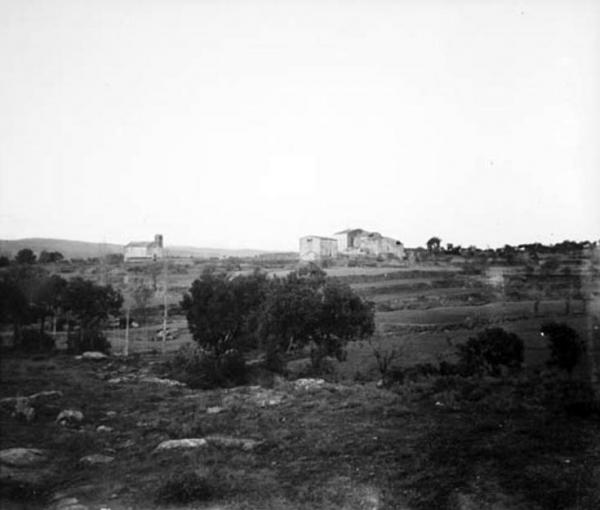 19 de Setembre de 1912 El nucli de Sant Serni amb l'església de Sant Serni de Llanera des de la rodalia  Sant Serni -  Cèsar August Torras