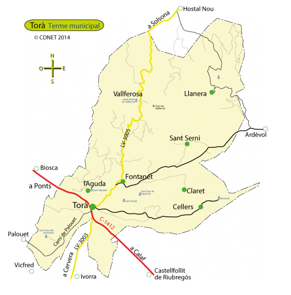 mapa del terme municipal