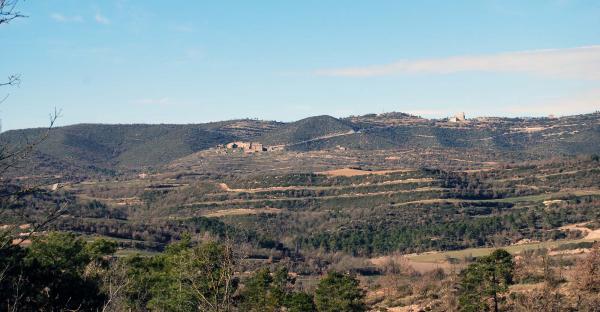 26 de Gener de 2015 vista general poble i santuari  Pinós -  Ramon Sunyer