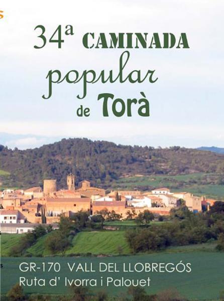 20 de Abril de 2015 Cartell 34 caminada popular  Torà -  APACT