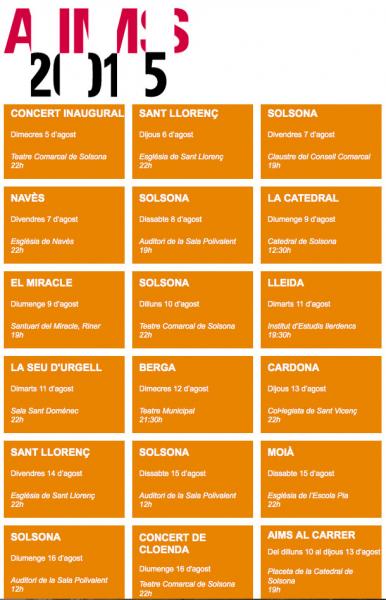cartell AIMS Festival 2015 5 de Agost de 2015 cartell AIMS Festival 2015 - editor