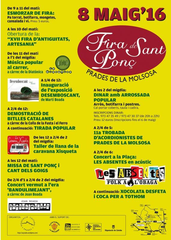 cartell Fira de Sant Ponç 2016