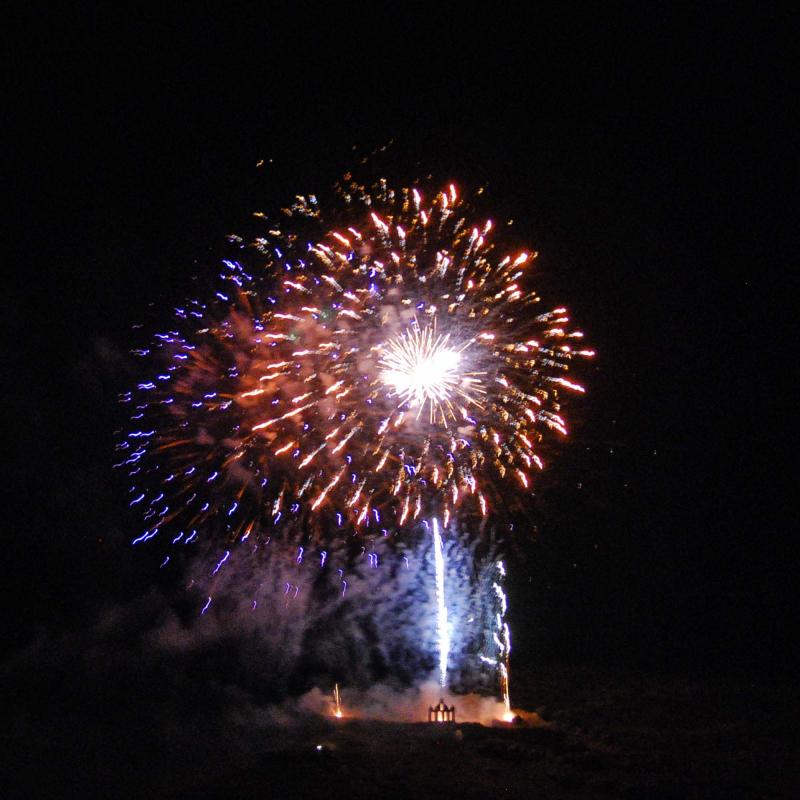 10 de Setembre de 2016 Castell de focs  Sanaüja -  Ramon Sunyer