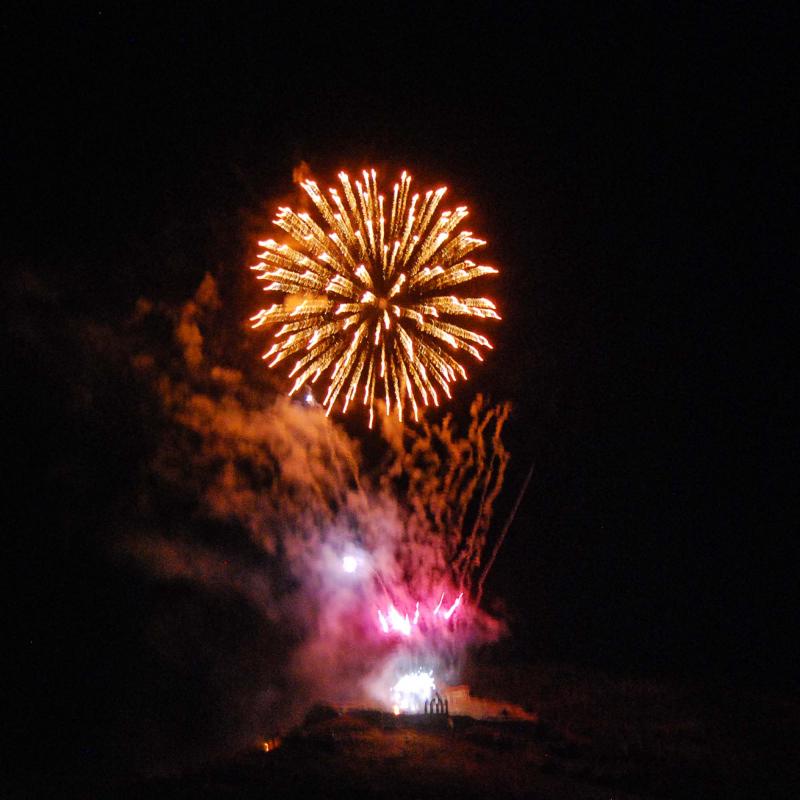 10 de Setembre de 2016 Castell de focs  Sanaüja -  Ramon Sunyer