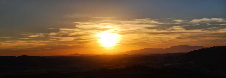 13 de Agost de 2016 posta de sol  Torà -  Ramon Sunyer