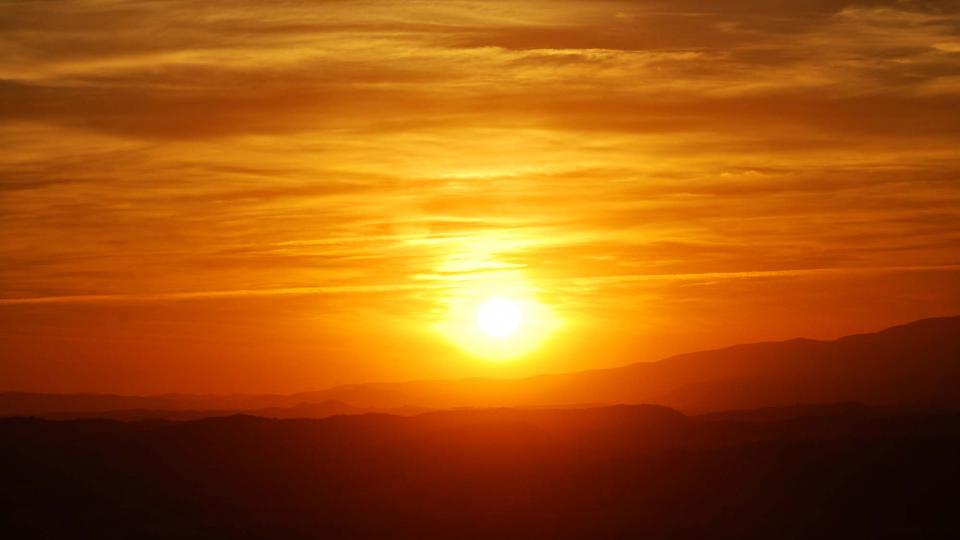 13 de Agost de 2016 posta de sol  Torà -  Ramon Sunyer