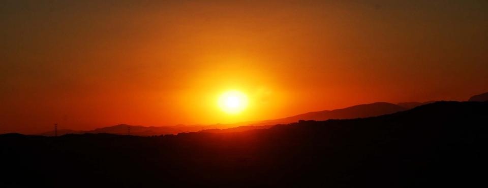 23 de Agost de 2016 Posta de Sol al tossal de les Feixes  Torà -  Ramon Sunyer