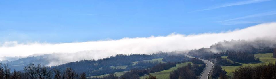 11 de Desembre de 2016 panoràmica boires  Llobera -  Ramon Sunyer