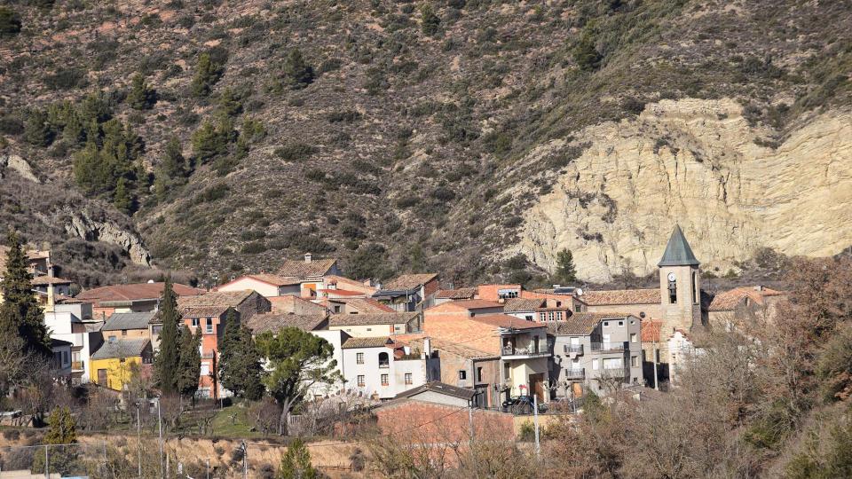29.01.2017 vista sud del poble  Castellfollit de Riubregós -  Ramon Sunyer
