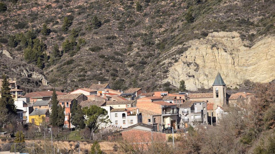 29.1.2017 vista sud del poble  Castellfollit de Riubregós -  Ramon Sunyer