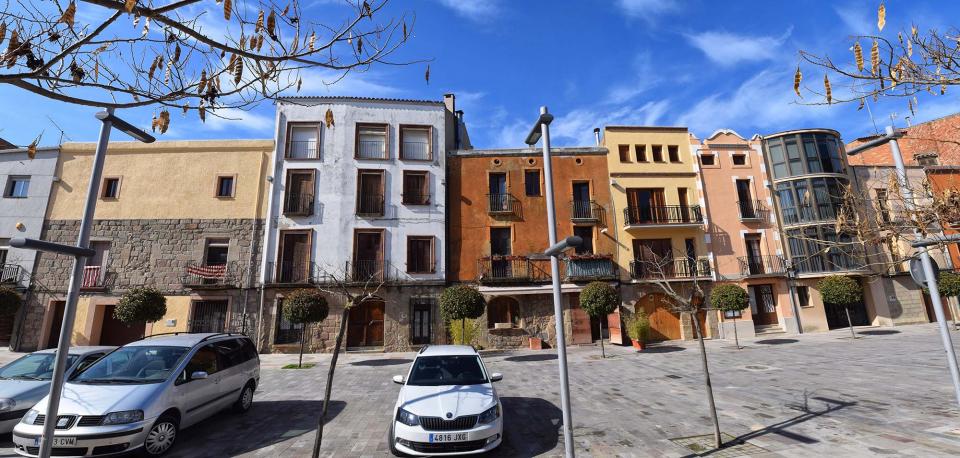 12 de Març de 2017 Panoràmica de la plaça del Vall  Torà -  Ramon Sunyer