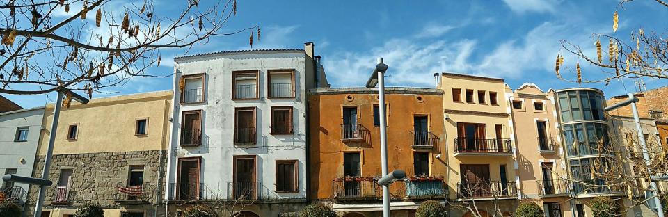 12 de Març de 2017 Panoràmica de la plaça del Vall  Torà -  Ramon Sunyer