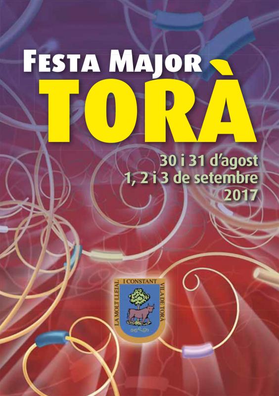 cartell Festa major de Torà 2017 - Torà