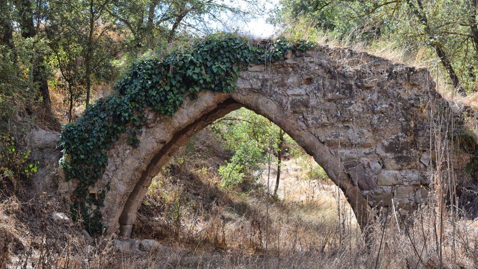 11 de Setembre de 2017 Pontet del Diable o de la Sentiu. Aquest aqüeducte S’utilitzà fins el 1920  Torà -  Ramon Sunyer