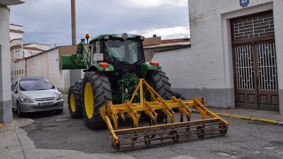 1 de Octubre de 2017 Tractors bloquejant els carrers  Torà -  Ramon Sunyer