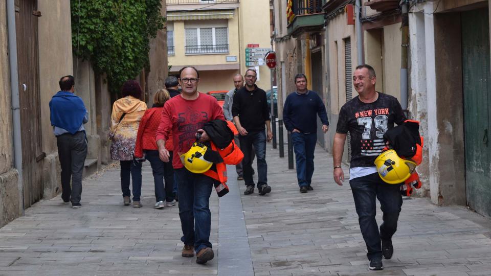 1 de Octubre de 2017 els bombers voluntaris  Torà -  Ramon Sunyer