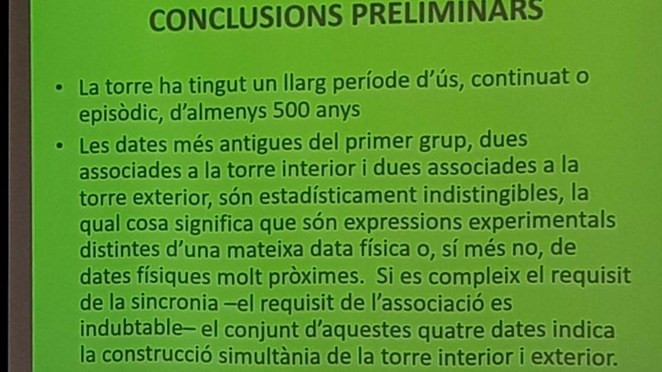 16 de Febrer de 2018 Les analítiques del C14. Ens les creiem o no?, a càrrec de Joan S. Mestres de UB  Torà -  Jan_Closa