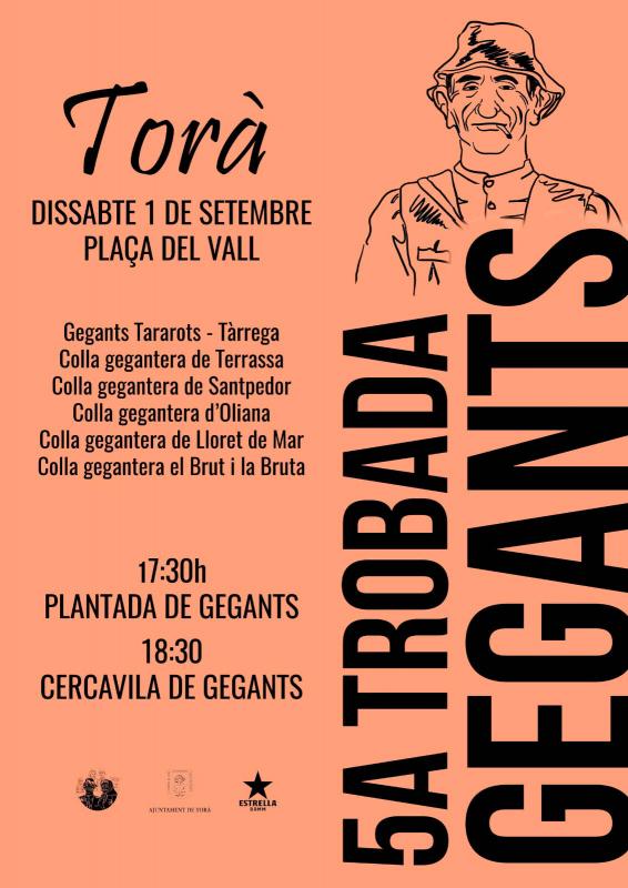 cartell 5a Trobada de Gegants de Torà - Torà