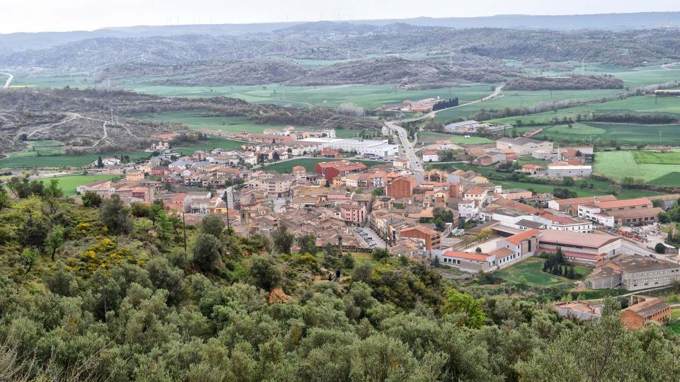 Vista del poble des de l'Aguda