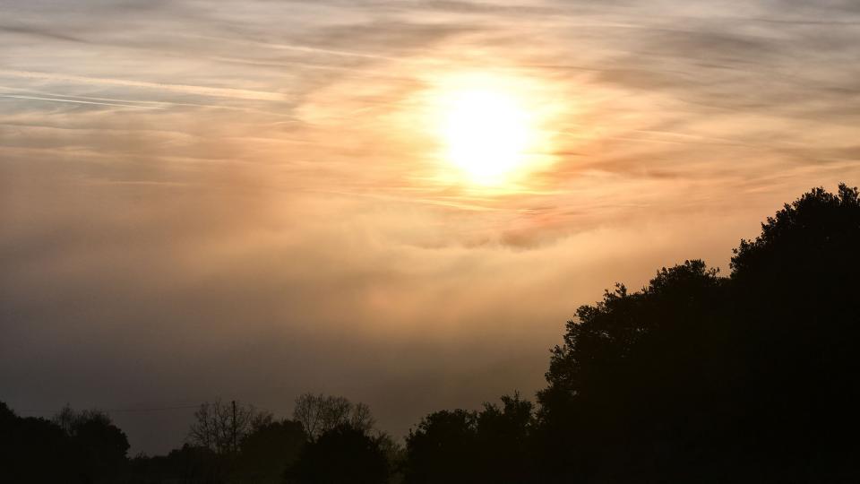 2.1.2020 Posta de Sol al Mas de Sant Pere  Lloberola -  Ramon Sunyer