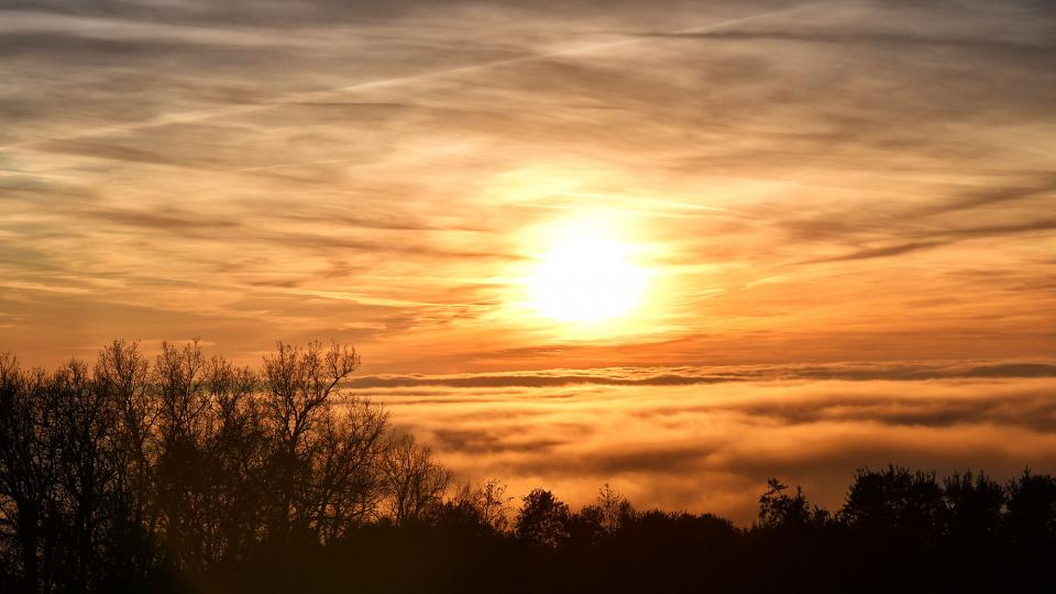 2.1.2020 Posta de Sol al Mas de Sant Pere  Lloberola -  Ramon Sunyer