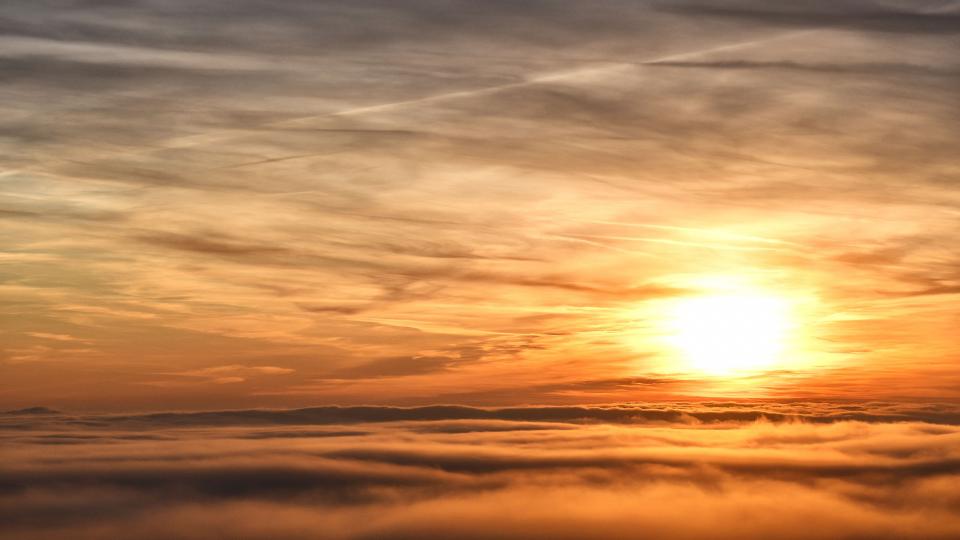 2 de Gener de 2020 Posta de Sol al Mas de Sant Pere  Lloberola -  Ramon Sunyer