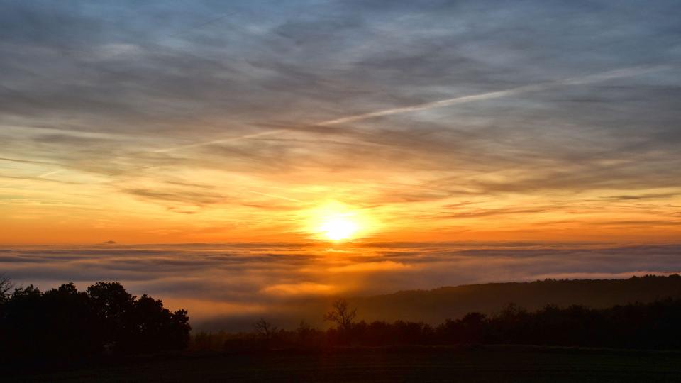 2.1.2020 Posta de Sol al Mas de Sant Pere  Lloberola -  Ramon Sunyer