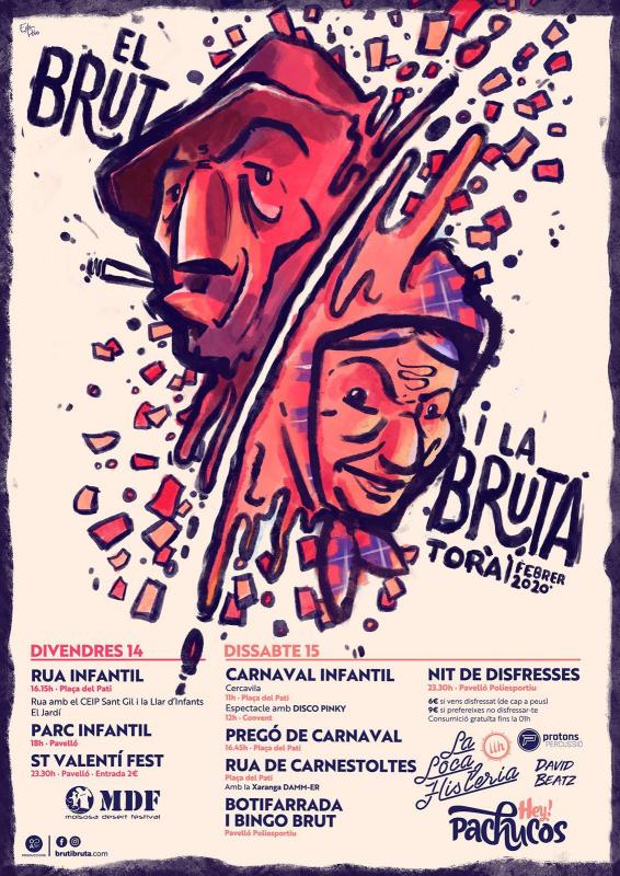 14 de Febrer de 2020 cartell  Torà -  brutibruta