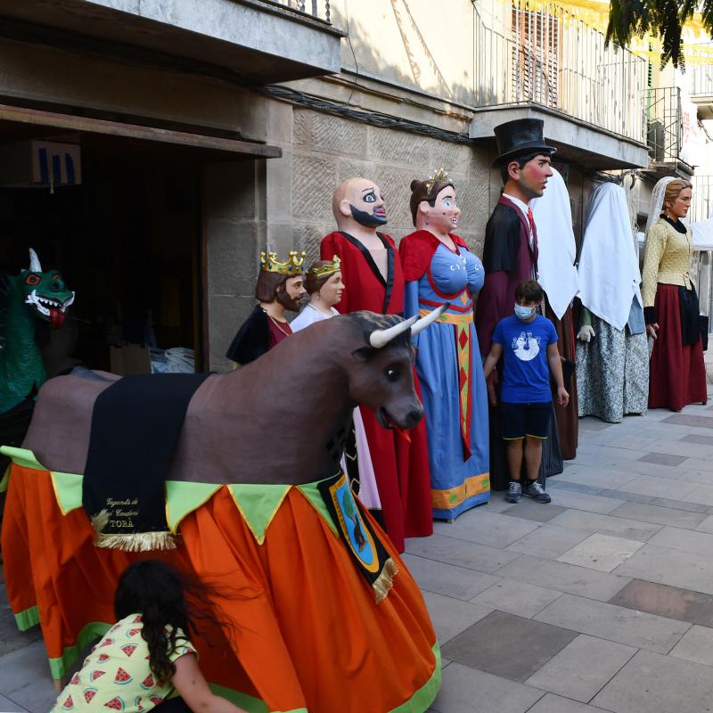 27 de Agost de 2021 Presentació dels nous gegants de cal Cardoní  Torà -  Ramon Sunyer