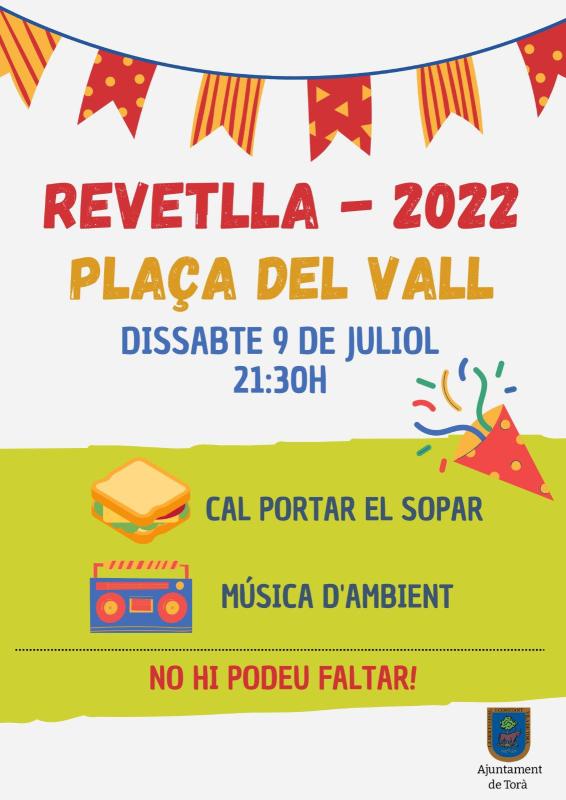 cartell Revetlla a la plaça del Vall 2022