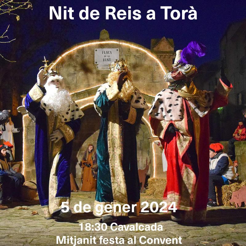 cartell Nit de Reis a Torà 2024