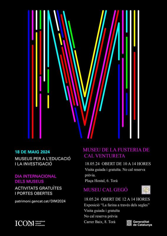 cartell Dia Internacional dels Museus 2024 a Torà