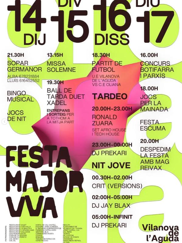  Festa Major de Vilanova de l’Aguda 2025