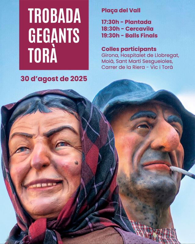trobada gegants Festa Major de Torà 2025 - Torà