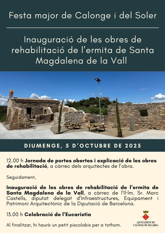 cartell Festa Major de Calonge i El Soler 2025