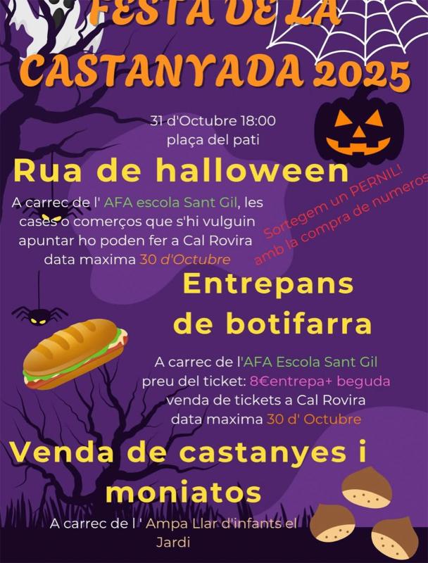 cartell Castanyada 2025 a Torà