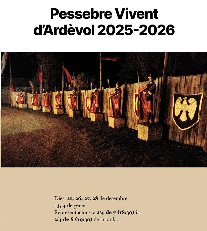 cartell Pessebre vivent d'Ardèvol 2025-26
