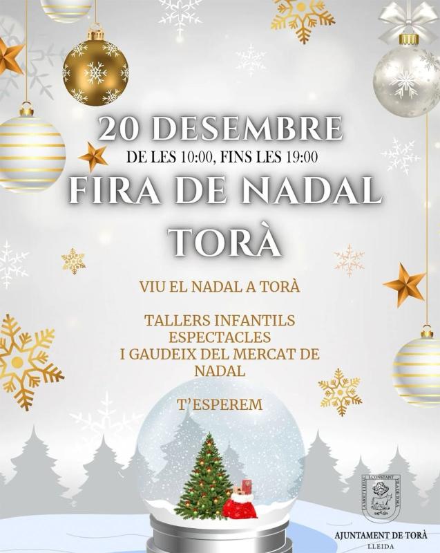 cartell 3r. Mercat de Nadal a Torà