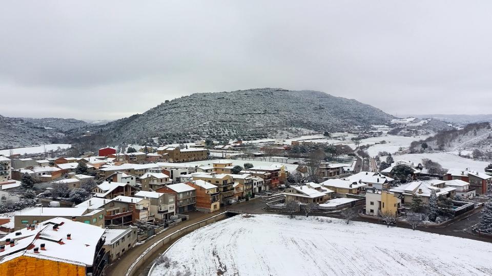6 de Gener de 2026 vista aèria nevada  Torà -  Ramon Sunyer