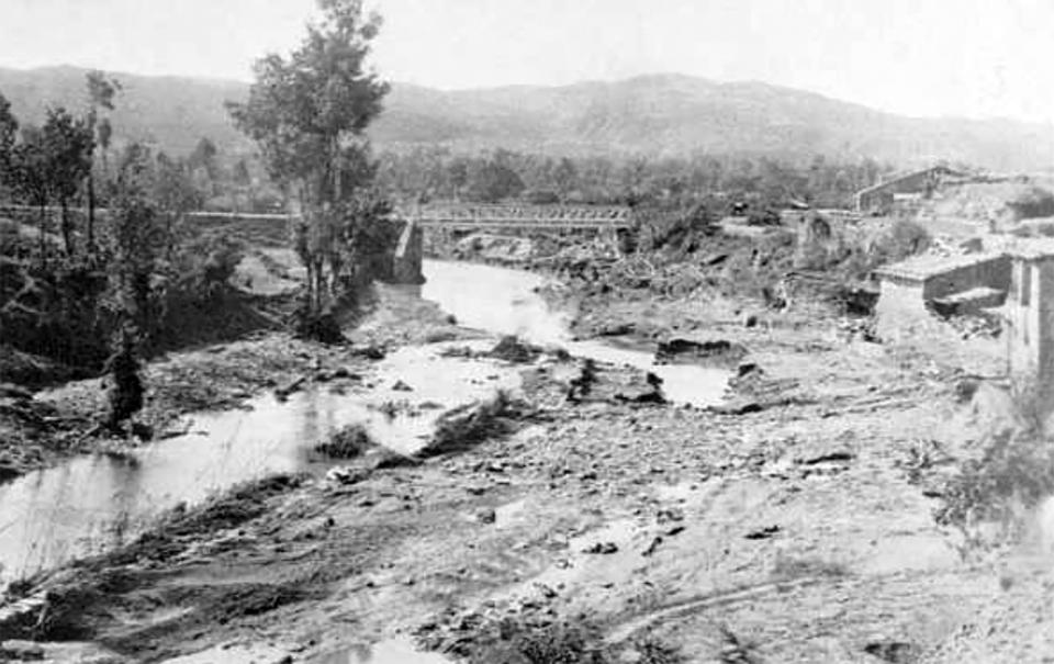 1 de Abril de 1907 Riuada del Llanera (ramon tor  Torà -  Arxiu Ramon Torné